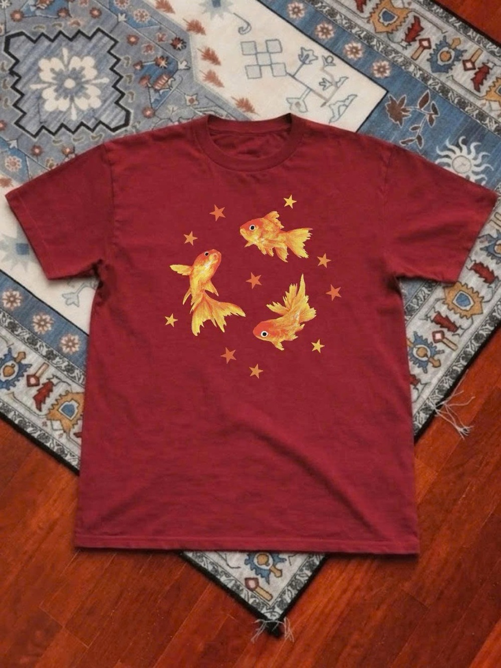 Goldfish Graphic Tee - Red